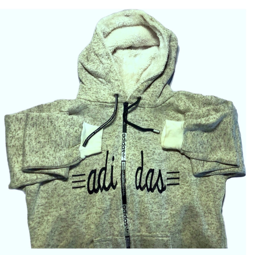 ⬇️SALE‼️ Adidas Originals Brissa Sherpa full zip hoodie (89)